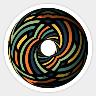 Psychedelic Torus Sticker